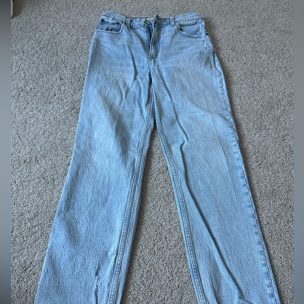 Abercrombie & Fitch Light Blue Straight Leg Jeans